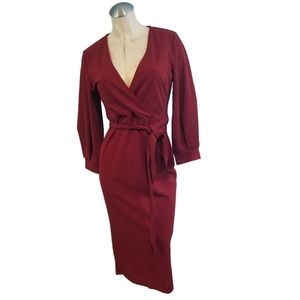 3/$25 Shein Size M 6 Cranberry Red Day to Night Dress